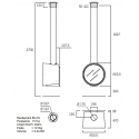 Plans de la Cheminée métallique Rocal D-7 